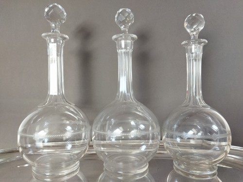 Carafes cristal taillé - 3, en