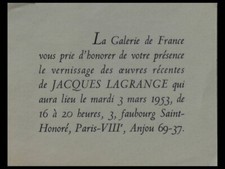 CARTON EXPOSITION - JACQUES