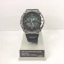 Casio AQW-100 [5028] Tide Graph - Moon Phase - 3 Alarms 200m Chronograph Watch