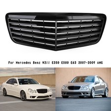 Front Bumper Grille Grill pour Mercedes Benz W211 07-09 AMG Gloss Black