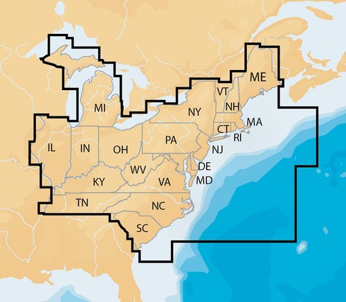 Navionics msd nav east - msd/nav+ea+,