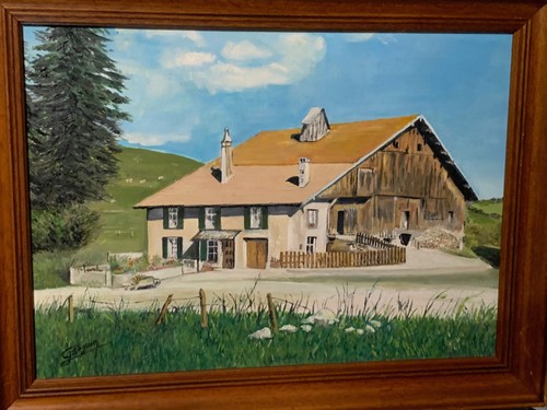 Tableau huile toile signé - tableau,