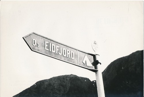 Eidfjord 1950 panneau - eidfjord,