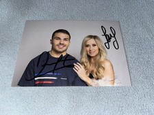 antoine dupont rugby lara fabian enfoires photo Cartonnée Autograph Dédicace