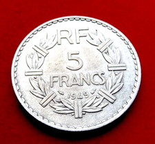 Superbe Pièce de 5 FRANCS  1949    " ALU "  LAVRILLIER