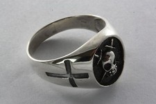 Bague Maçonnique Templier Croix Sceau FREEMASON / 058