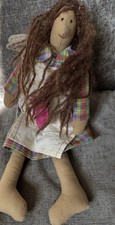 Cloth Doll Handmade Folk Art Tooth Fairy 14 Inch Plush Ragdoll