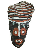 VTG Tribal Folk Art: 7 Masked Mukanda Dancing Spirit Dolls & 5 Bamboo Huts