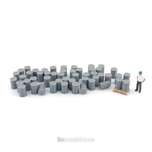 Lot barils bidons fûts - ho, 50
