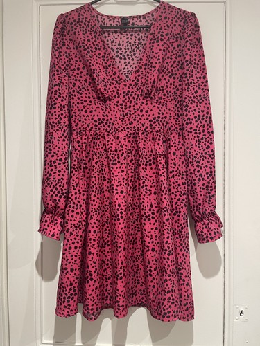 Robe rose léopard taille - robe,