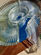 Plateau miroir vintage en