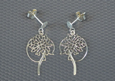 BIJOU - BELLE PAIRE DE BOUCLE D'OREILLE EN ARGENT MASSSIF 925 #49