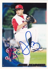 JOSE ALVAREZ LOWELL SPINNERS SIGNED DEBUT CARD LOS ANGELES ANGELS DETROIT TIGERS