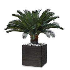 Palmier Cycas artificiel sur pied H 100 cm superbe - dimhaut: H 100 cm - couleu