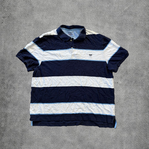 Striped blue and white polo - ,