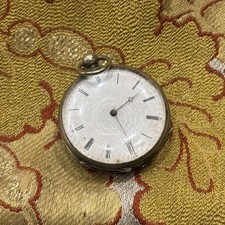 old 19th century silver key pocket watch antique silver pocket watch 4.5cm