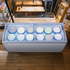 VEVOR Vitrine Réfrigérée à Crème Glacée Vitrine à Glaces Gelato Commerciale 567L