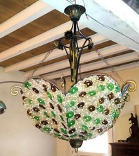 Lustre 3 feux en metal et