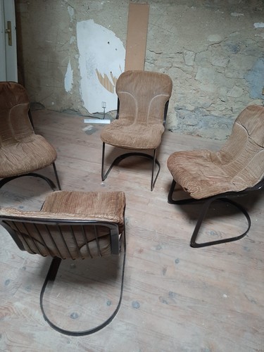 Chaises vintage willy rizzo - chaises,