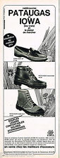 ADVERTISING ADVERTISING 055 1968 PATAUGAS & IOWA Walking Shoes Hiking