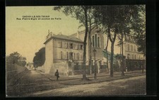 Old postcard Choisy-le-roi-Thiais, Rue Pierre-Bigle and avenue de Paris 