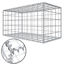 Niederberg Metall Gabion en pierre 100x50x50 MW 10x10 Cage métallique Déco Jardi