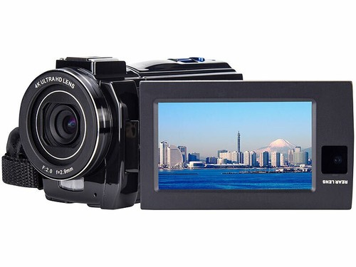Caméscope double objectif - 4k,