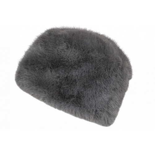 Chapka toque fourrure grise - chapka,