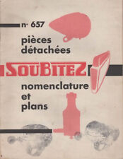 Advertising - SOUBITEZ headlights - 1950s - spare parts - car bicycle -