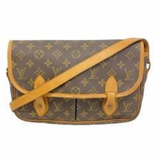 LOUIS VUITTON Gibeciere MM M42247 Monogram Shoulder Bag Brown