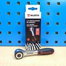 Würth Zèbre 1/4 Pouces Cliquet Drehgriffratsche Rochet Avec 360° -drehgriff