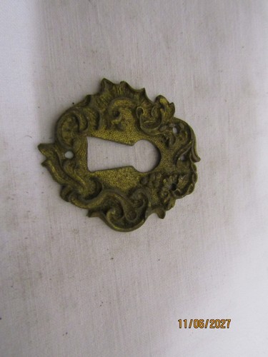 Old bronze lock entrance - bronze,