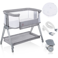 Lit d'appoint LIONELO Luna un lit d'appoint portable avec un matelas