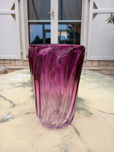 Vase cristal torsade coloris - cristal,