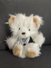 White Teddy Bear with Suit Jacket