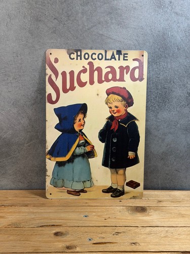 Plaque métal chocolat suchard - plaque,