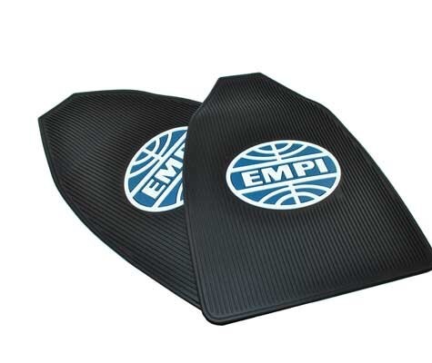 Tapis avant caoutchouc noir