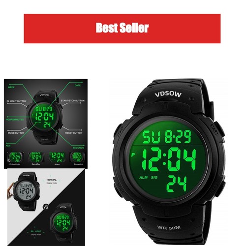 Montre sport étanche avec - de,