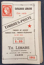 Catalogue Lemaire des timbres Poste  14e Edition 1911 (LC/9)