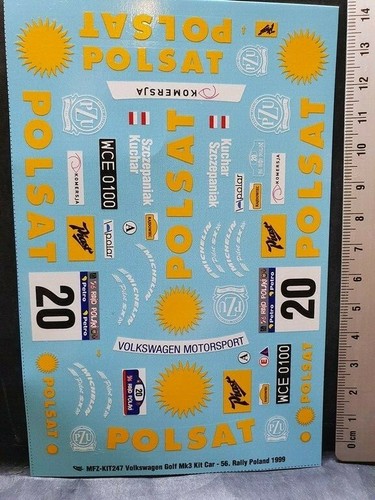 Decals golf mk3 - 1/24,
