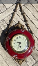 Superbe Cartel D’applique Ou Horloge Boulangère Pendule XIXe Ancienne