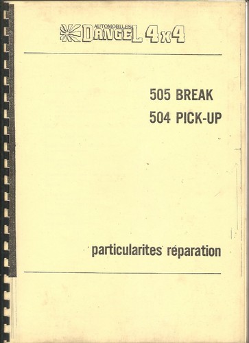 Doc peugeot 505 breck - , 504