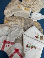LOT linge ancien CROCHET