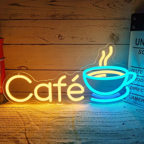 Enseigne lumineuse néon café - enseigne,