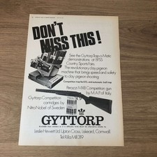 GUNS07 MAGAZINE ADVERT 12X9 GYTTORP: PERAZZI MX8 COMPETITION GUN