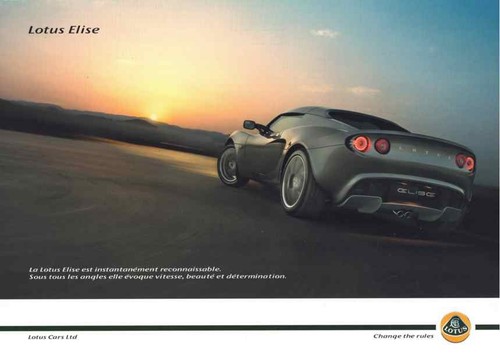 Catalogue brochure lotus elise - catalogue,