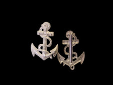 Ancre de marine argenté ,fixation épingle - Hauteur :  25  mm  📌5a.