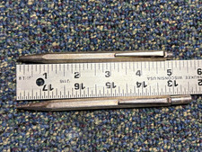 Set of 2 CARAN D'ACHE Chevron Design Sterling Silver Ballpoint Pen @ Pencil Pen