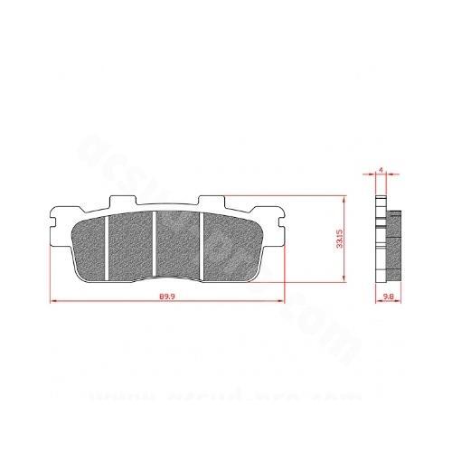 Plaquette frein brenta br3103 - frein,