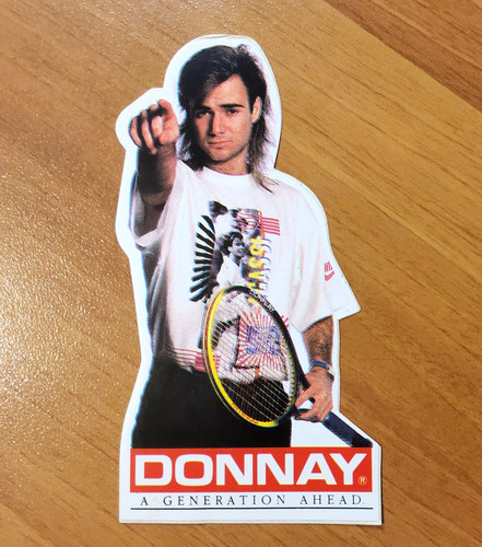 Agassi donnay sticker - agassi,